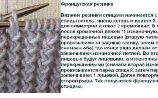 Виды вязания резинки спицами со схемами: пошаговые МК с фото и видео-уроками