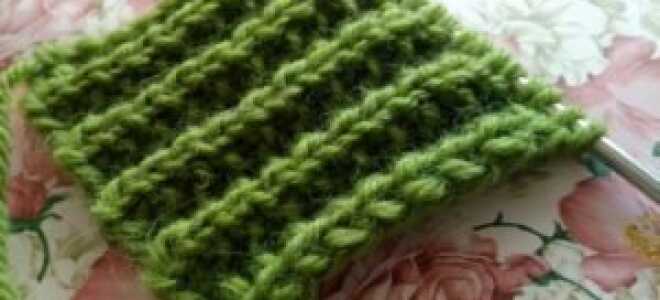Шведская резинка спицами со схемой и описанием: мастер класс по вязанию узора для начинающих
