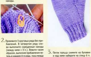 Как вязать палец на варежках спицами и крючком: подробная инструкция с видеоматериалом