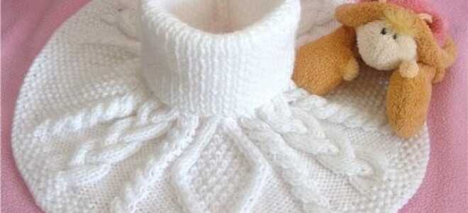 Шарф манишка спицами с описанием работы, фото и видео материалами для начинающих рукодельниц