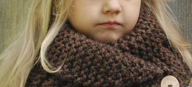 Снуд для девочки спицами: МК с пошаговыми фото и видео для начинающих