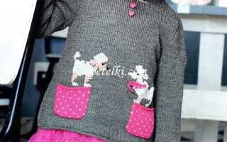 Свитер спицами для девочек – вяжем стильный элемент гардероба маленькой модницы