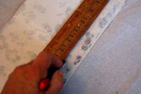 Отмерить фрагменты ткани нужного размера